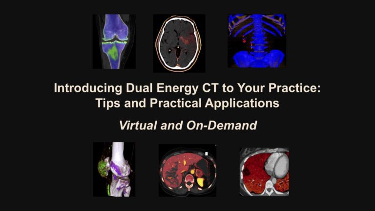 Introducing Dual Energy CT to Your Practice